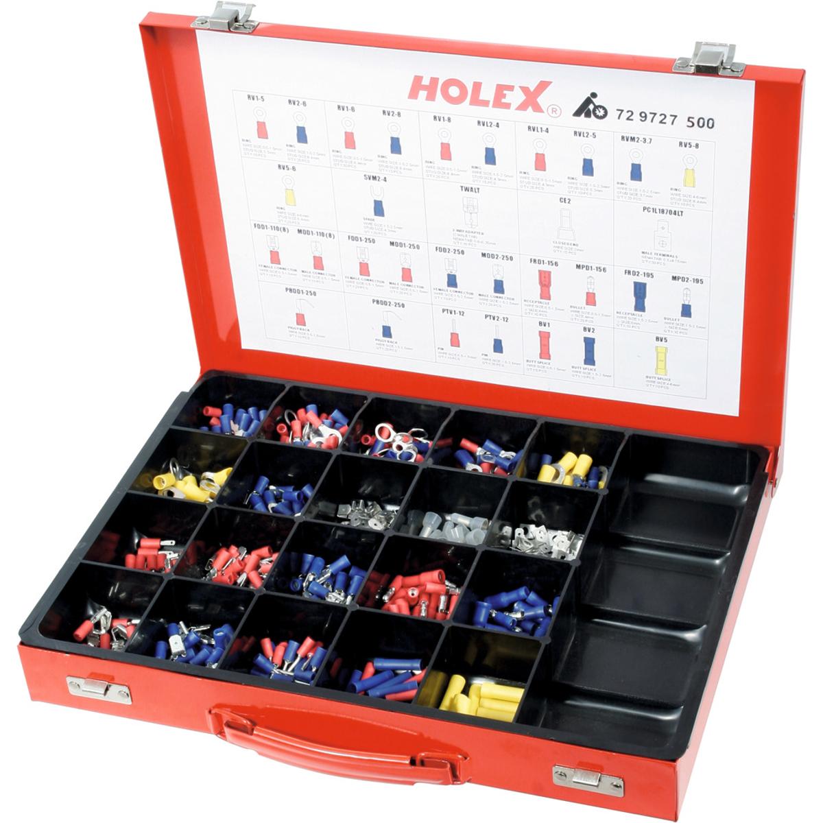 CABLE LUGS, PLUGS, AND CONNECTORS SET, WITHOUT CRIMPING TOOL 500 CABLE LUGS, PLUGS, AND CONNECTORS SET, WITHOUT CRIMPING TOOL 500